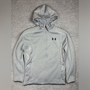 Under Armour Jacket Womens Small Hooded Full Zip Pockets Activewear Athleisure